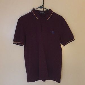Fred Perry M3600 Twin Tipped Polo - Burgundy